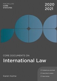 bokomslag Core Documents on International Law 2020-21