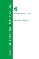 bokomslag Code of Federal Regulations Title 6, Volume 2, January 1, 2015