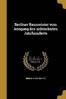 bokomslag Schmitz, H: GER-BERLINER BAUMEISTER VOM AU