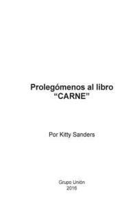 bokomslag Prolegomenos al libro Carne
