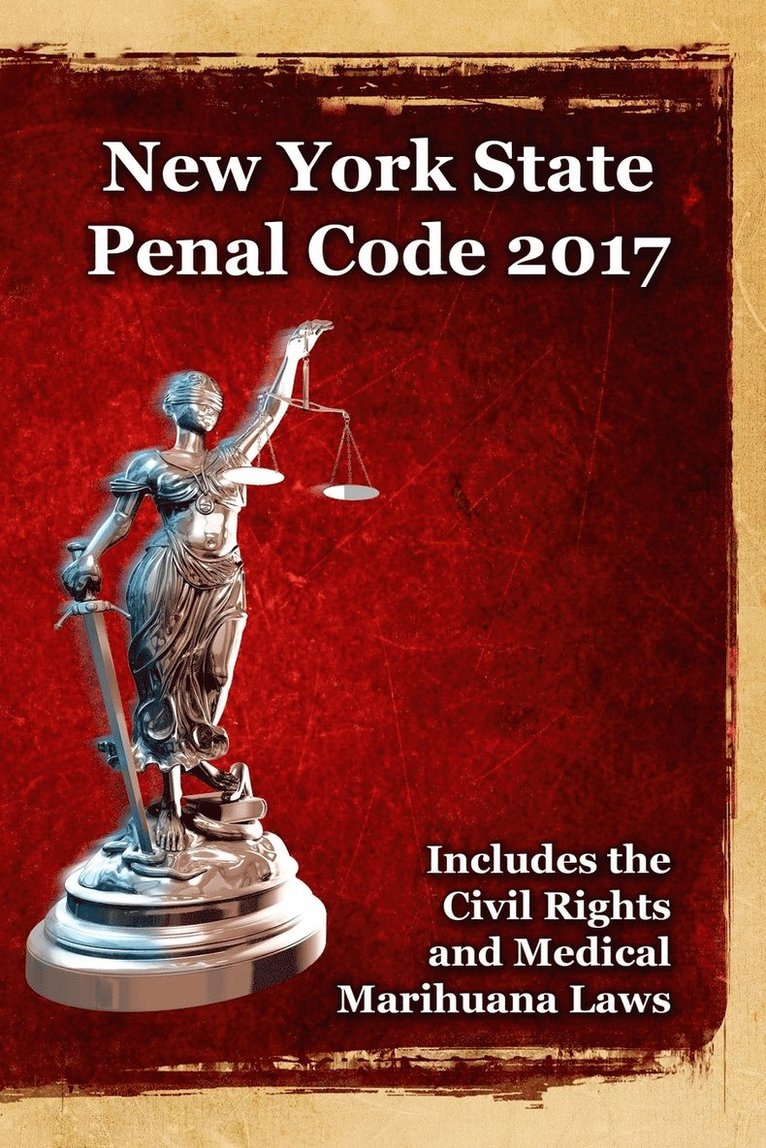 John Snape - New York State Penal Code 2017, Häftad