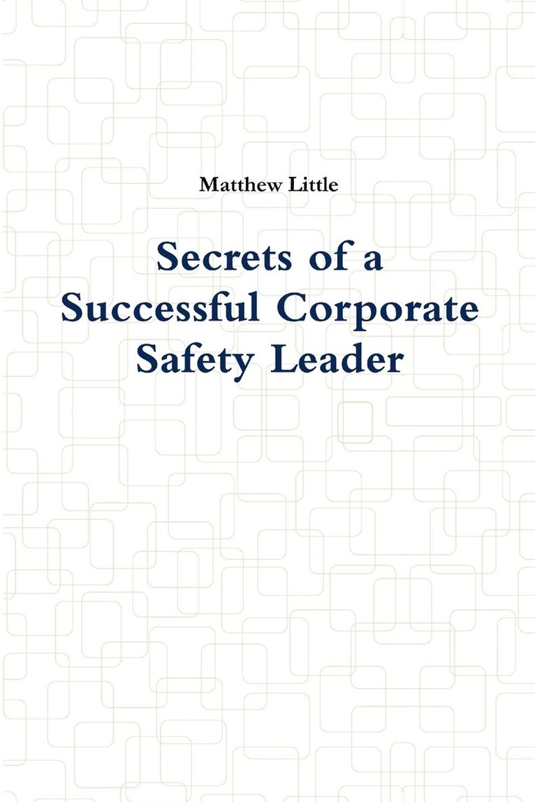 Secrets of a Successful Corporate Safety Leader 1