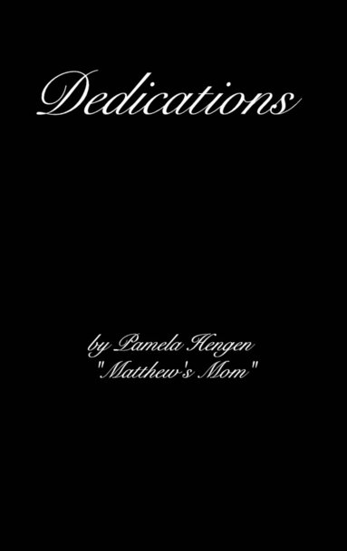 bokomslag Dedications