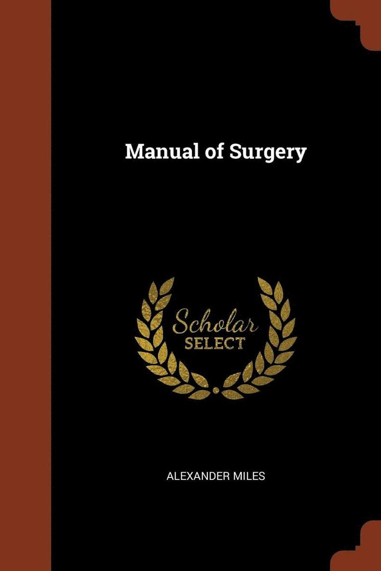 Manual of Surgery 1