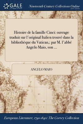 bokomslag Histoire de la famille Cinci