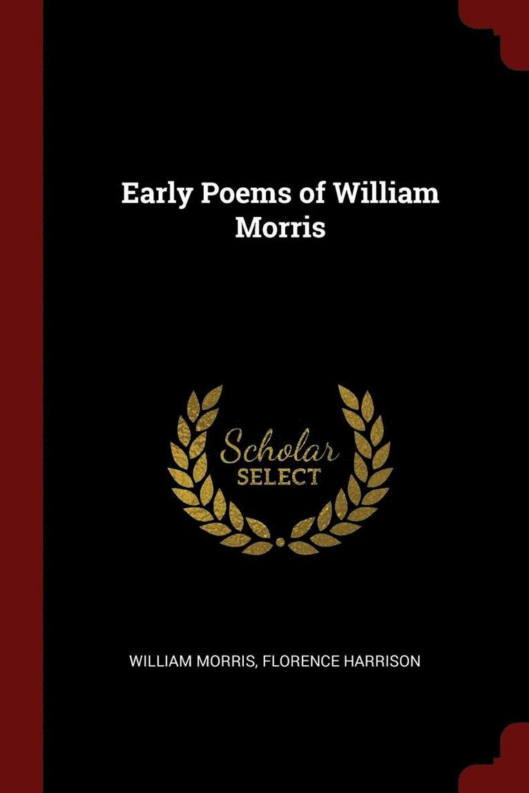 Early Poems of William Morris 1