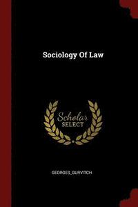 bokomslag Sociology Of Law