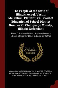 bokomslag The People of the State of Illinois, ex rel. Vashti McCollum, Plaintiff, vs. Board of Education of School District Number 71, Champaign County, Illinois, Defendant