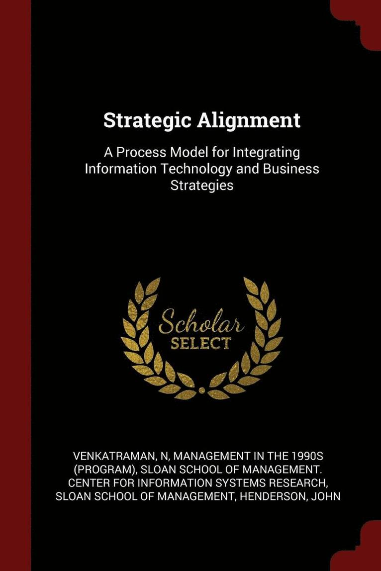 N Venkatraman, N. Venkatraman, Management in the 1990s (Program), Sloan School of Management Center for I. - Strategic Alignment, Häftad