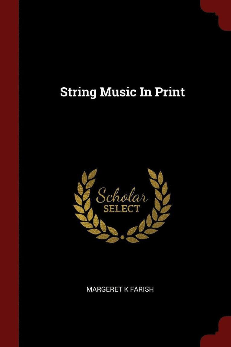 String Music In Print 1