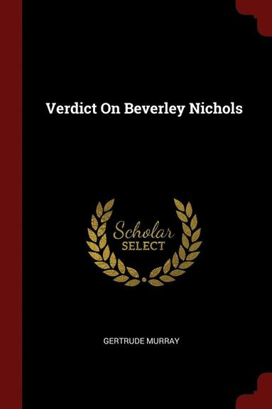 bokomslag Verdict On Beverley Nichols