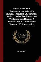 bokomslag Biblia Sacra Sive Testamentum Vetus Ab Imman. Tremellio Et Francisco Junio ... Latine Redditum, Item Testamentum Novum, A Theodor Beza ... In Latinum Versum. Ed. Emendatior
