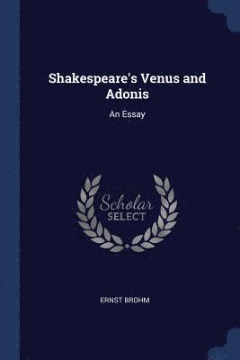 bokomslag Shakespeare's Venus and Adonis