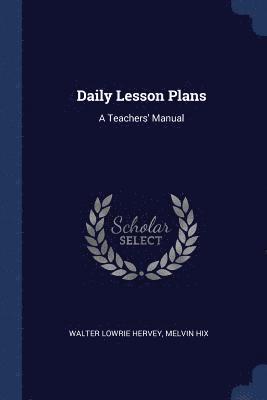 Daily Lesson Plans 1