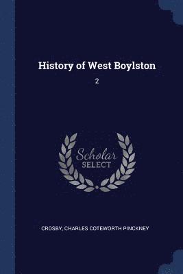 bokomslag History of West Boylston