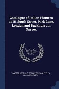 bokomslag Catalogue of Italian Pictures at 16, South Street, Park Lane, London and Buckhurst in Sussex