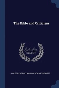bokomslag The Bible and Criticism