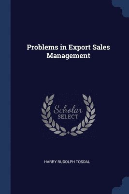 Problems in Export Sales Management 1