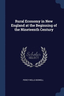 bokomslag Rural Economy in New England at the Beginning of the Nineteenth Century