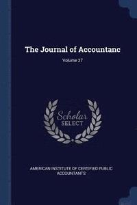 bokomslag Journal of Accountanc; Volume 27