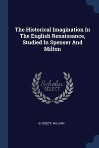 bokomslag Historical Imagination In The English Renaissance, Studied In Spenser And Milton