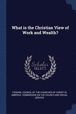 bokomslag What is the Christian View of Work and Wealth?