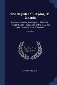 bokomslag The Register of Haydor, Co. Lincoln