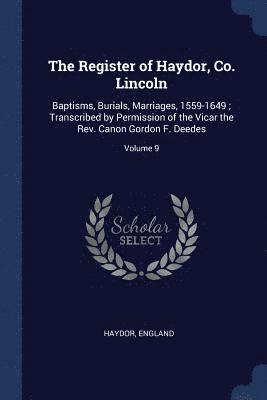 The Register of Haydor, Co. Lincoln 1