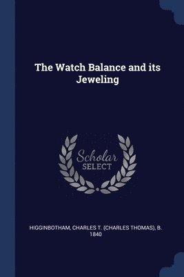 bokomslag Watch Balance and its Jeweling