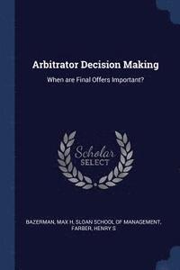 bokomslag Arbitrator Decision Making