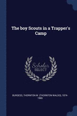 bokomslag boy Scouts in a Trapper's Camp