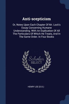 Anti-scepticism 1