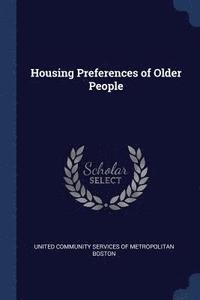 bokomslag Housing Preferences of Older People