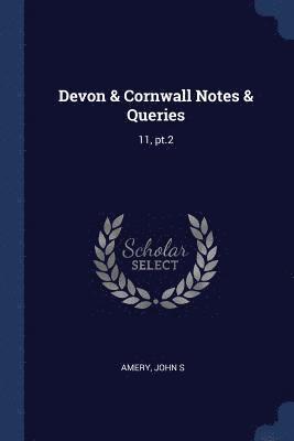 Devon & Cornwall Notes & Queries