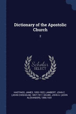 bokomslag Dictionary of the Apostolic Church