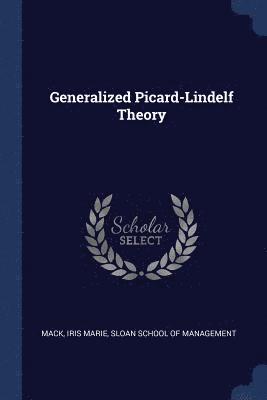 bokomslag Generalized Picard-Lindelf Theory