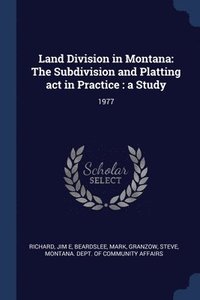 bokomslag Land Division in Montana