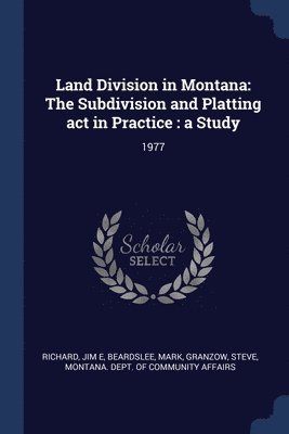 bokomslag Land Division in Montana