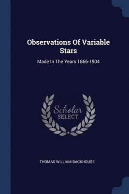 bokomslag Observations Of Variable Stars