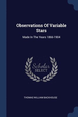 Observations Of Variable Stars 1