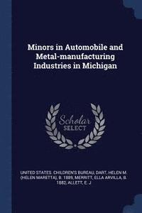 bokomslag Minors in Automobile and Metal-manufacturing Industries in Michigan