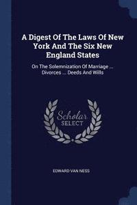bokomslag A Digest Of The Laws Of New York And The Six New England States