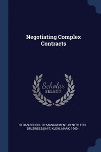 bokomslag Negotiating Complex Contracts