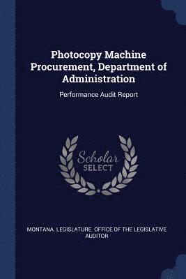 Photocopy Machine Procurement, Department of Administration 1