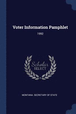 Voter Information Pamphlet 1