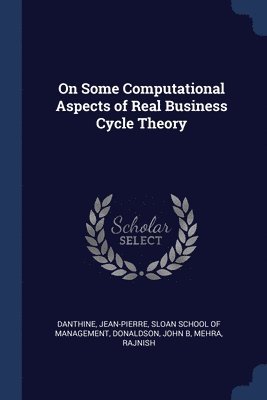 On Some Computational Aspects of Real Business Cycle Theory 1