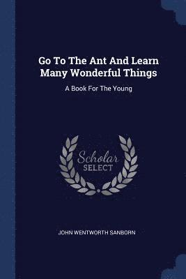 Go To The Ant And Learn Many Wonderful Things 1