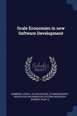 bokomslag Scale Economies in new Software Development