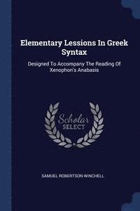 bokomslag Elementary Lessions In Greek Syntax