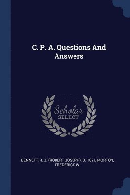 C. P. A. Questions And Answers 1